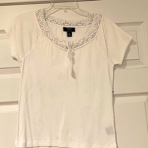 Chaps Petite Large Women’s White Top
